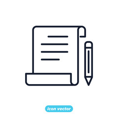 SEO copywriting icon. Search Engine Optimization symbol template for graphic and web design collection logo vector illustration