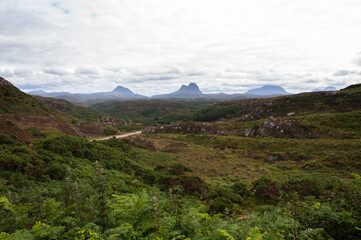 Assynt Crofters' Trust viewpoint nc500 north coast 500 scotland road through mountains highlands