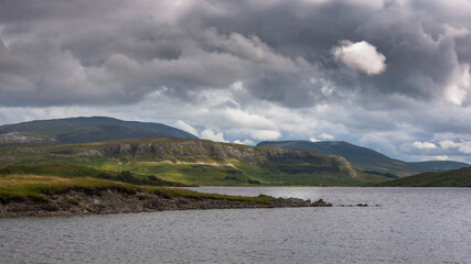 Ardvreck Castle view Loch Assynt nc500 north coast 500 scotland