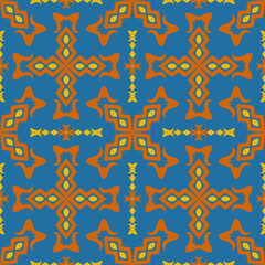 Classic Pattern Ornament, Decorative Seamless Geometric Pattern for Design Wallpaper, Fashion Print, Trendy Decor, Home Textile, Retro Decor Vector Illustration.	