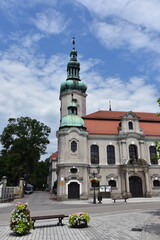 Naklejka premium Pszczyna Rynek, miasto na Sląsku, Polska