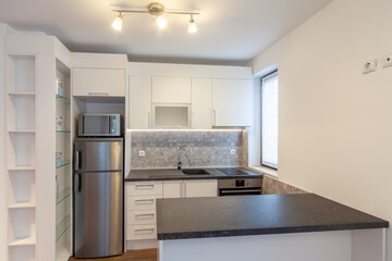 New modern kitchen. New home. Interior photography