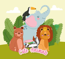 Plakat Cute Animals Wildlife