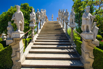 Portugal, Castelo Branco - King´s staircase in the Bishop garden Jardim do Paco Episcopal