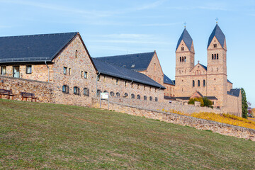 Fototapeta na wymiar St. Hildegard in Rüdesheim am Rhein. 06.11.2018.