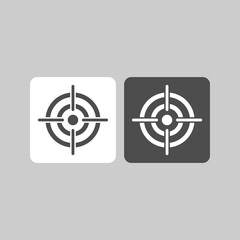 Fototapeta premium Target flat vector icon. Dartboard flat vector icon. Purpose vector sign
