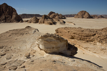 Fototapeta na wymiar Desert Landscape On The Sinai