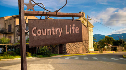 Street Sign to Country Life