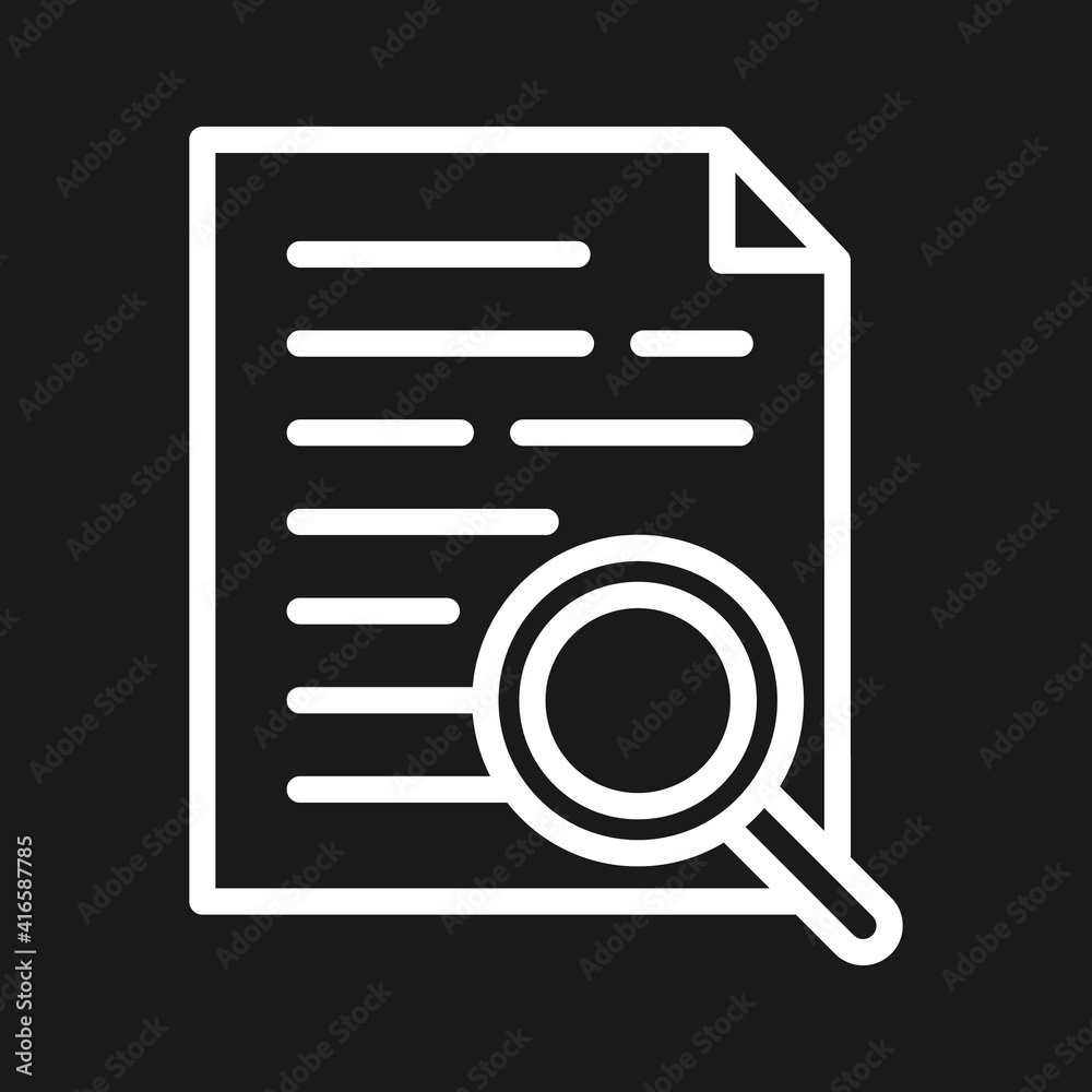 Canvas Prints Search Document Icon