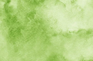 Foto op Plexiglas Abstract green watercolor background texture © photolink