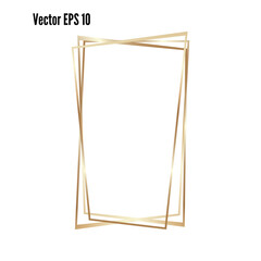 Gold frame. Design for header, logo and advertising banner. ENP vector 10.