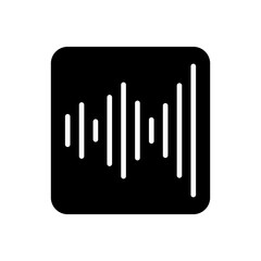 Equalizer, frequency vector icon. Audio signal