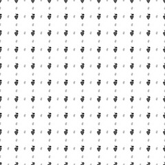 Square seamless background pattern from black grapes symbols are different sizes and opacity. The pattern is evenly filled. Vector illustration on white background
