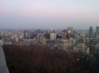 Overview of Montreal, Quebec (Canada) - December 2015