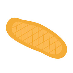 Traditional Turkish Ramadan Pide. Vector illustration. Isolated on a white background.