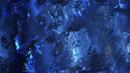 A symphony in blue it is a beautiful exploration of precious elements in motion.