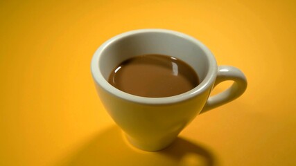 A studio photo of white coffee