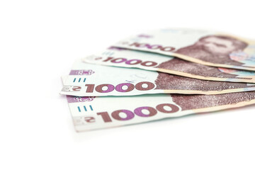 1000 hryvnia banknotes.