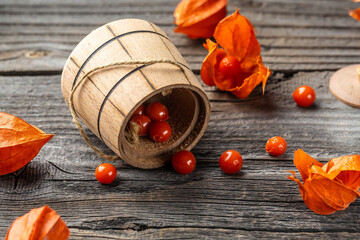 Physalis peruviana fruit. physalis physalis, golden, gooseberry