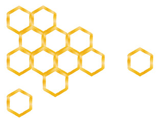 honeycomb isolated on a white background