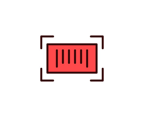 Barcode line icon. Vector symbol in trendy flat style on white background. Commerce sing for design.