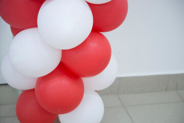 Inflatable balloons.Making inflatable balloons for the holidays.