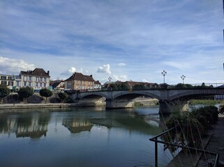 Fototapeta premium Overview of Sens, Burgundy (France) - September 2016