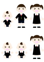 泣いているネクタイ付きのフォーマルな服を着た子供