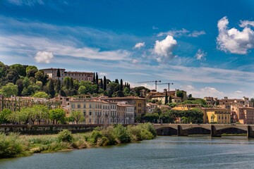 Fototapeta premium Firenze duomo piazzale panoramica toscana santa maria del fiore firenze, italia, cittá, cattedrale, architettura, firenze, duomo, toscana, panorama, europa, cupola, distanza, chiesa, veduta, viaggiare
