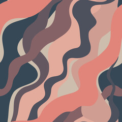 Seamless pattern with abstract shapes