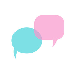 two bubble phrases on a white background. vector illustration.