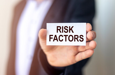 Business risk factors, inscription, concept