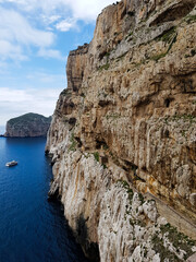 Fototapeta na wymiar Cliffs at Sardinia