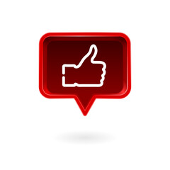 Like social media symbol