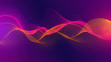 Abstract vibrant background. Dynamic line liquid wavy shapes. Vector modern illustration.