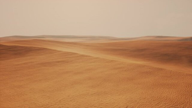 Aerial of red sand dunes in the Namib desert