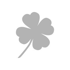clover icon on a white background, vector illustration