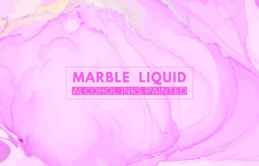 Chic Elegant Background. Liquid Marble Stone. Abstract Luxury Banner. Fluid Pattern. Rose Elegant Background. Watercolour Grunge Illustration. Ink Card. Vector Print. Pink Elegant Background.