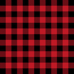 Black and Red Rustic Buffalo Plaid Pattern