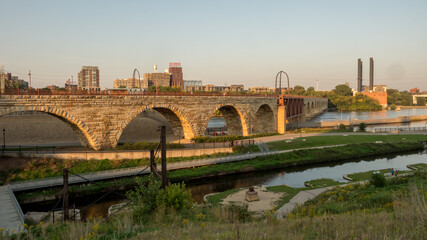 Fototapeta premium Stone arch bridge