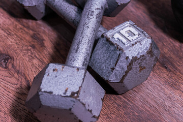 Close up of work out equipment