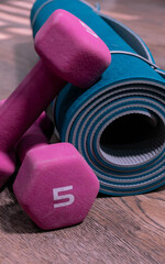 Close up of work out equipment