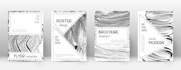 Cover page design template. Stylish brochure layout. Charming trendy abstract cover page. Soap inver