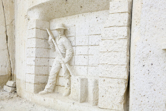 Carri&egrave;res de sillar &agrave; Arequipa, P&eacute;rou 