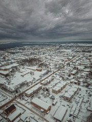 Belinsky city of the Penza region aerial photos