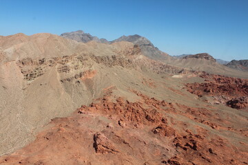 Fototapeta na wymiar Wüste Nevada von Hubschrauber aus
