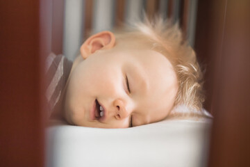 Little child dreaming sleeping