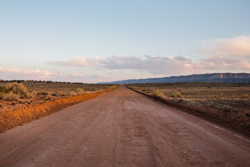 Empty dirt road in Grand Staircase Escalante National Monument, Utah