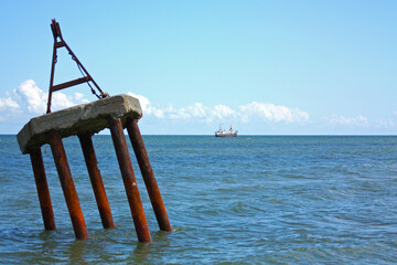 morski, woda, plaża, molo, ocean, niebo, blękit, wybrzeże, krajobraz, piach, lato, podróż, latarnia,sea, water, beach, pier, ocean, sky, blue, coast, landscape, sand, summer, travel, lighthouse,