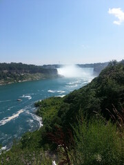 Niagara Falls from a specific vantage point